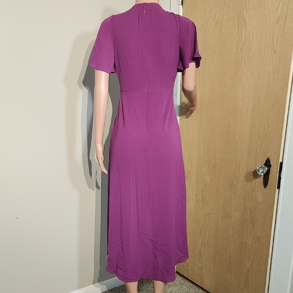 Maggy London Vibrant Purple Midi Dress - Picture 7 of 12